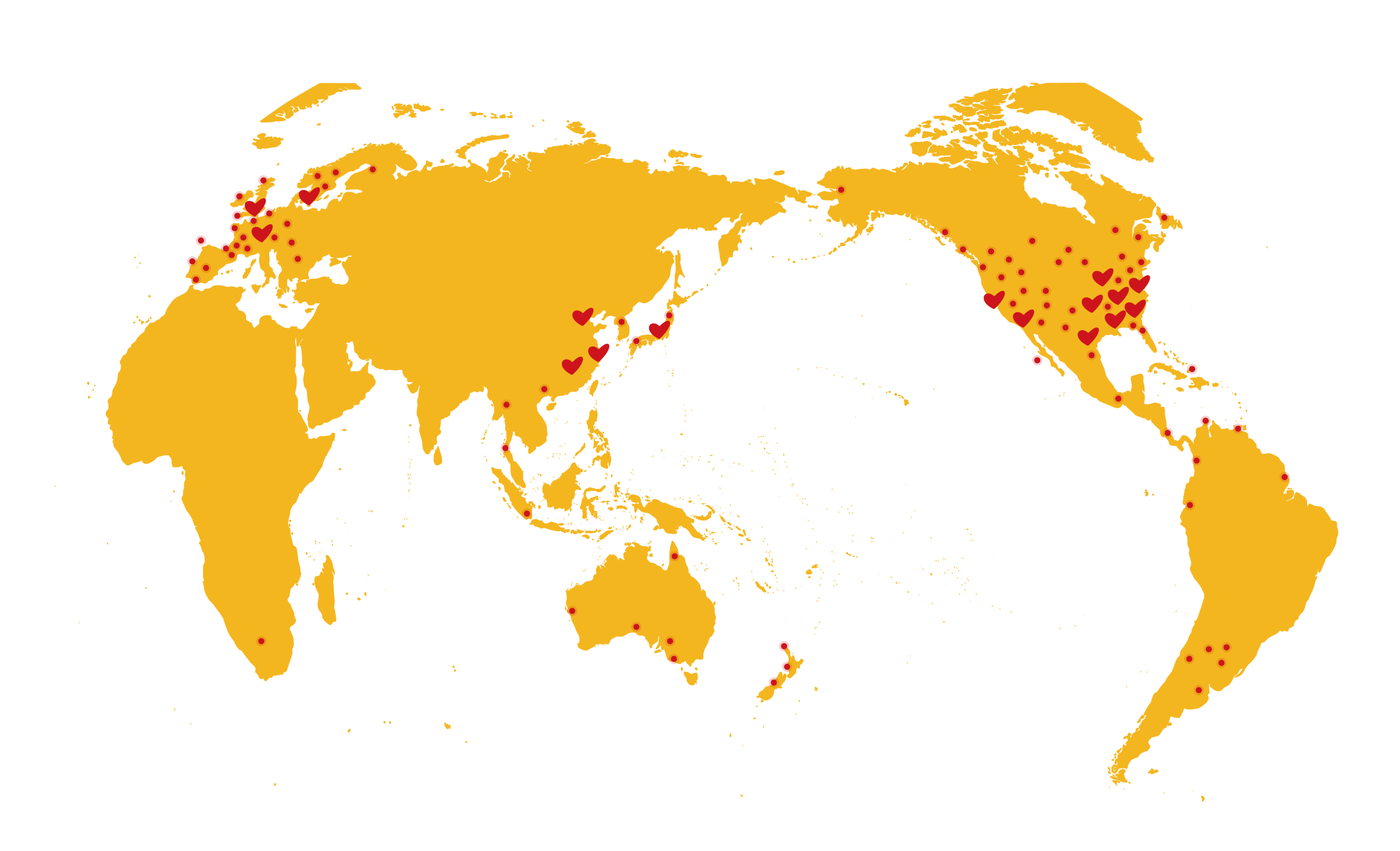 全球麦当劳叔叔之家分布地图
